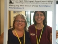 Gwen Daly and Nancy Koch, who traveled together from Minnesota