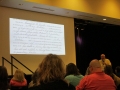 Jim Hicks talking about the location of Lansford Ingalls' land (Photo courtesy: Cindy Wilson)