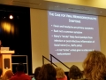 Dr. Beth Tarini's wonderful talk about what likely caused Mary's blindness (Photo courtesy: Cindy Wilson)